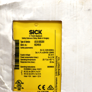 Relais de sécurité UE10-30S3D0 SICK SIL3 PL E, module d'arrêt d'urgence, module de relais de sécurité - Product Image 3