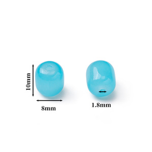 Colorful Glass Imitation Jade Rectangle <b>Beads</b> For Bracelet Making DIY Jewelry Accessories AC4613 - Product Image 2