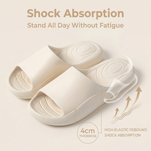 รองเท้าผู้ชายแบบสวมใส่สบาย ผลิตจากวัสดุ EVA รีไซเคิลได้ กันลื่น ระบายอากาศได้ดี กันน้ำ เหมาะสำหรับกิจกรรมกีฬา ใช้ได้ทั้งในบ้านและนอกบ้าน รวมถึงห้องน้ำ - Product Image 3