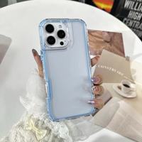 Coque transparente en cristal pour VIVO V70 FE 5G V70 Elite 5G V70 5G, cadre coloré, protection d'objectif surélevée, anti-chute, découpes précises, fine et légère