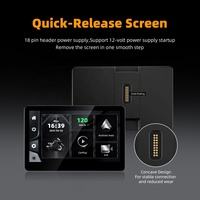 Motorcycle CarPlay DVR 6.2 Inch Portable Carplay dengan Kamera Lensa Ganda Perekaman Berulang 1000NIT Layar Sentuh Ultra Terang Moto