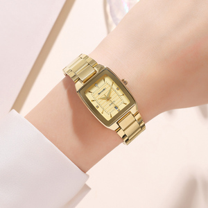 SKMEI 2578 Retro Square <strong>Bar</strong> Dial Simple Elegant Women's Quartz Movement Waterproof Watch Stylish Stainless <strong>Steel</strong> Luxury Fashion - Product Image 4