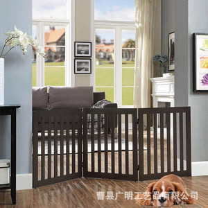 Wooden Pet <b>Gate</b> Adjustable Rectangle Modern Indoor <b>Safety</b> Fence <b>for</b> <b>Dogs</b> Home Use - Product Image 1