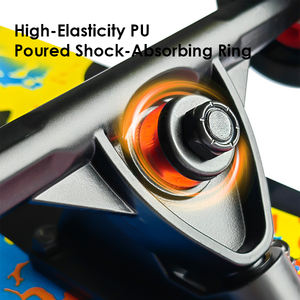 Planche à roulettes ZHOYA à quatre roues pour débutants et professionnels, planche de danse urbaine, trottinette pour jeunes, planche professionnelle à <span class=keywords><strong>double</strong></span> rotation - Product Image 2