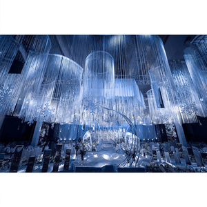 Decorazioni da appendere per <span class=keywords><strong>sala</strong></span> per matrimoni tende da soffitto forniture per feste - Product Image 3