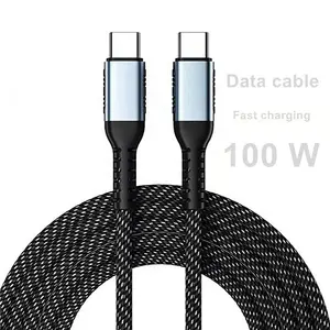 Cavo di tipo C cavo di ricarica da USB C a C 3.0 2M intrecciato con Nylon per cavo dati di durata Extra