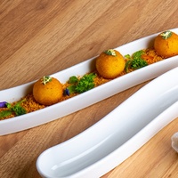 Vaisselle d'hôtel au design moderne, restaurant japonais de sushis, assiette à olives d'hôtel, assiette en céramique blanche