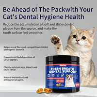 Masticables Dentales para Mascotas de Grano Suave, Refuerzo Inmunológico, Limpieza Dental Segura y Saludable, Elimina el Mal Aliento para Perros y Gatos