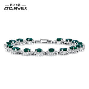 Vendita calda alla moda braccialetto 925 in argento Sterling per le signore <span class=keywords><strong>con</strong></span> creato <span class=keywords><strong>rubino</strong></span> gemma <span class=keywords><strong>bracciale</strong></span> - Product Image 5