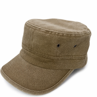 Casquette en coton lavé classique à logo personnalisé pour homme, style décontracté, type trucker ou cadet