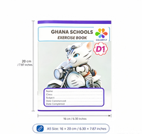 Cahier d'exercices scolaires personnalisé avec reliure à cheval, fourniture directe du fabricant avec OEM et ODM disponibles