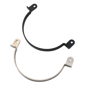 Platinum Link Curved Cabinet Handle Bar Metal Black And <b>Silver</b> Modern Simple Design For Cabinet <b>Doors</b> - Product Image 5