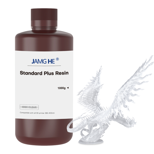 3d Print Material 3D Printer Resin Standard Plus Resin with High Hardness Super Low Odor for 2k-16k 3d Printer From Jamg He