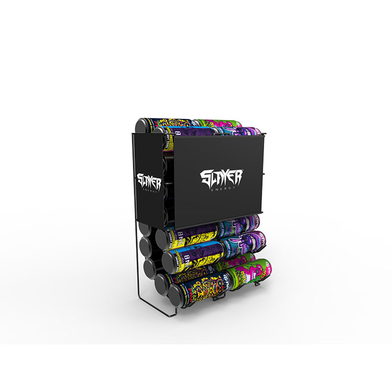 Apache Custom Metal Counter Canned Beverage Display Rack for Retail Shop — view 1