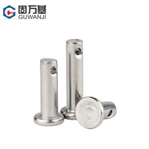 Goupille cylindrique à tête plate en acier inoxydable 304 Guwanji avec trou M3 M4 M5 M6 M8 M10 M12 Norme GB882 Grade A - Product Image 3