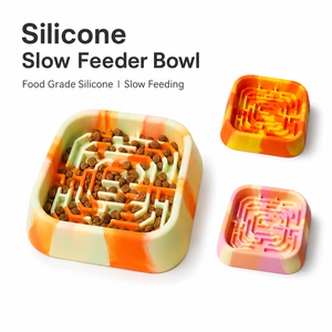 Gamelle anti-glouton en silicone écologique et antidérapante pour chien, avec <span class=keywords><strong>labyrinthe</strong></span>, personnalisable avec logo, vente en gros - Product Image 2
