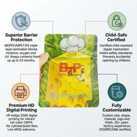 Sachets refermables antistatiques en Mylar souple de qualité supérieure, imprimés sur mesure avec logo, pour chewing-gum et aliments en conserve