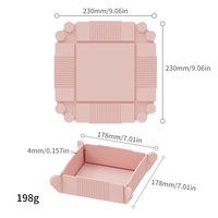 Tapis de table carré moderne pliable en silicone magnétique résistant à la chaleur, épais, pour casseroles et vaisselle
