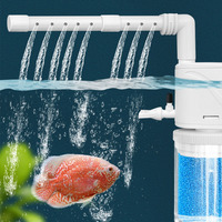 Filtre multifonctionnel 5 en 1 pour aquarium, pompe submersible, pompe à oxygène, filtre à éponge intégré pour aquarium