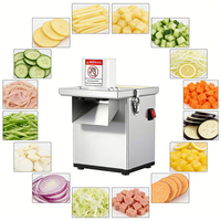 Industriële gemotoriseerde aardappel snijmachine Henan 6-20mm verstelbaar 220V laag geluidsniveau voor restaurants fruit- en groenteverwerking