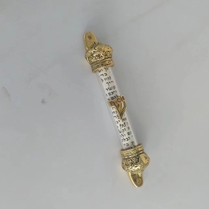 Venta al por mayor Jerusalén Judaica Israel Mezuza Puerta Metal Mezuzah Caja para la pared <span class=keywords><strong>de</strong></span> la casa - Product Image 2