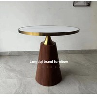 Ensemble de table et chaises de réception LDQ, style moderne et luxueux, en pierre, pour salon, modèle XZ-26, cadre métallique personnalisable
