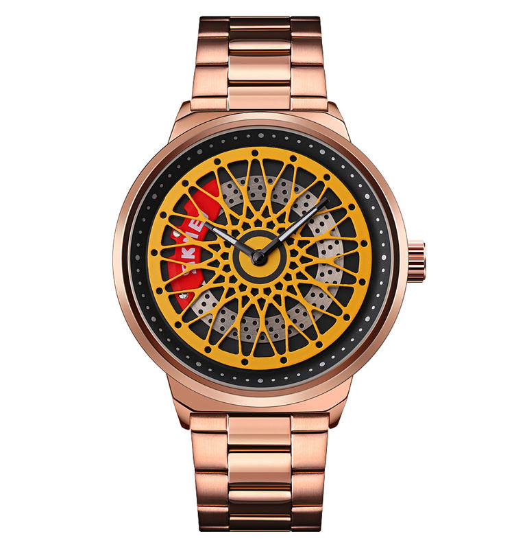 Rose gold/ gold--steel