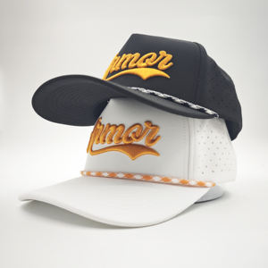 Casquette de golf imperméable performante à 5 panneaux, ajustable, personnalisable, avec logo brodé, motif léopard, en tissu polyester/coton, vente en gros - Product Image 4