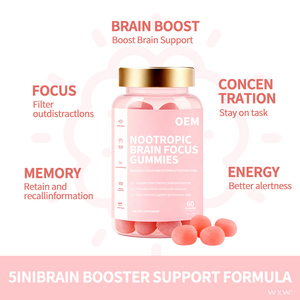 Gummies aromatisées aux fruits pour la santé cérébrale des enfants, vente en gros, stimule la mémoire des enfants d'âge préscolaire, personnalisation <span class=keywords><strong>de</strong></span> la marque - Product Image 1