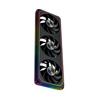AntarcChill 360mm Ventilador Triple Integrado con Patrón CD Central y Efecto de Espejo Lateral Iluminado, Enfriamiento Silencioso de Alta Velocidad
