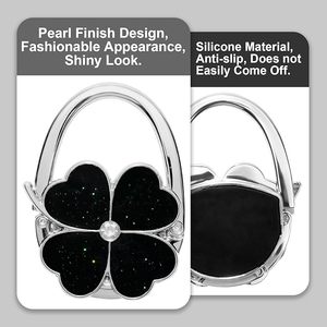 Support de sac à main pliable en forme de papillon, crochet de table pour sac à main, avec pochette en velours, idéal pour mariage et anniversaire - Product Image 5