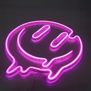 Smile Face Led Neon Sign 5v Usb Gaming Neon Signs Night Lights For Kids Room Wedding Birthday Party