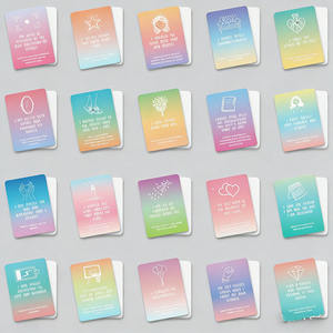 Cartes d'affirmation arc-en-ciel réutilisables en gros – Citations positives en papier pour cadeaux, auto-motivation et bien-être émotionnel - Product Image 3