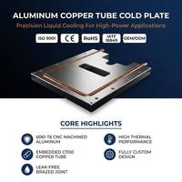 Arreglo de Placas Frías de Aluminio Escalable con Caminos de Flujo de Cobre Paralelos para Conversión de Energía a Gran Escala