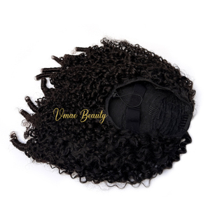 Vmae Việt kỳ lạ afro kinky burmese xoăn <span class=keywords><strong>U</strong></span> V phần tóc giả thô máy tóc con người lật hơn nửa tóc giả xoăn cho phụ nữ da đen - Product Image 2