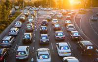 Écran d'affichage LED transparent P2.6 pour vitre arrière de voiture, étanche, pour publicité numérique sur taxi