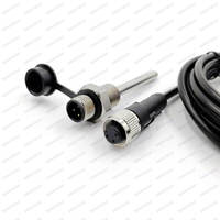 Tabung plastik aviasi Plug DS18B20 Digital Sensor suhu Probe dengan konektor