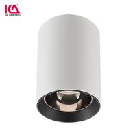 Plafonnier LED encastré dimmable IP54 CRI90 5W pour hôtel et commerce, en aluminium 90mm, 220V, blanc chaud 3500K 4000K