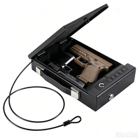 Coffre-fort biométrique pour pistolet, déverrouillage par empreinte digitale, mot de passe, clé, application, compatible Tuya Smart Life, coffre-fort pour armes à feu en acier allié, accès rapide