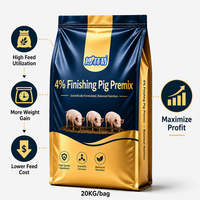 Prémélange à 4 % pour porcs de finition - Formule nutritionnelle complète pour un engraissement rapide et une prise de poids, Service d'alimentation porcine OEM