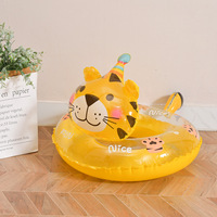 Bouée de natation gonflable pour enfants, tête d'animal, pour garçons et filles, anti-retournement sous les bras, pour débutants, protection environnementale