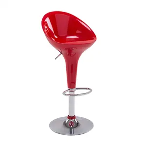 Барные стулья с регулируемой высотой из жесткого АБС-пластика, кухонный стул с поворотным механизмом на 360 градусов и подставкой для ног