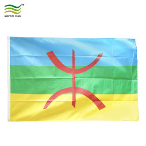 Bandera Amazigh Bereber Personalizada de 3x5 pies, Estilo Volador, Impresión Digital, Material de Poliéster, Bandera Novedosa, Precio Especial para Compras al por Mayor - Product Image 1