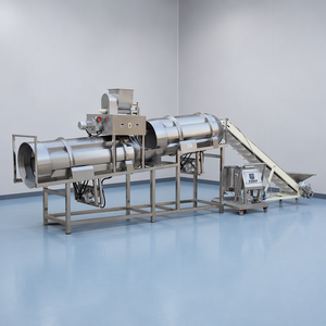 Extrudeuse pour aliments pour poissons en acier inoxydable, machine automatique broyeur à double <span class=keywords><strong>vis</strong></span> pour aliments flottants - Product Image 2