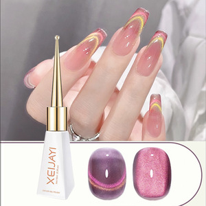 XEIJAYI Nuovo Set di Smalti Gel UV a Lunga Durata Effetto <span class=keywords><strong>Occhio</strong></span> di <span class=keywords><strong>Gatto</strong></span> e Pietra Caramellata per Nail Art e Saloni di Bellezza - Product Image 6