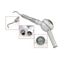 Pièce à main de polissage dentaire à jet d'air certifiée CE, argent/blanc, Classe I, compatible avec les accouplements B2/M4 Bien Siro