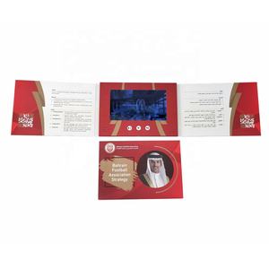 Carte <span class=keywords><strong>de</strong></span> Marketing vidéo, usine <span class=keywords><strong>de</strong></span> chine, prix bon marché, cartes <span class=keywords><strong>de</strong></span> vœux personnalisées, 7 pouces Lcd, vidéo, livret, Invitation d'affaires, e-card - Product Image 6