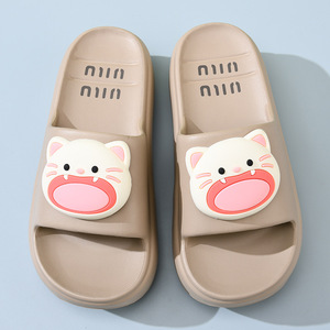 Sandales d'été pour femmes Guru en EVA, roses, à bout ouvert, semelle épaisse antidérapante, imprimé animal mignon, pour l'extérieur - Product Image 4