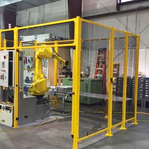 Dễ dàng để cài đặt và thẩm mỹ làm hài lòng tế bào Robot công nghiệp hàng rào robot làm việc tế bào bảo vệ chu vi an toàn tự động hóa - Product Image 4