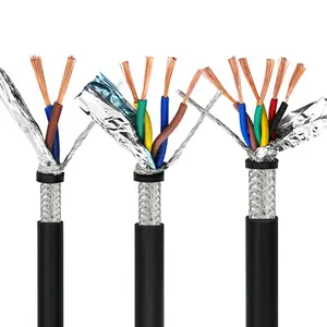 RVVSP Twisted 3C Approval 2.5mm Multi Core Tinned Copper Shielded Pvc Insulated Flexible Cable Electric Wire